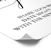 Poster Élégant panneau de pot de date en calligraphie noi (Coin)