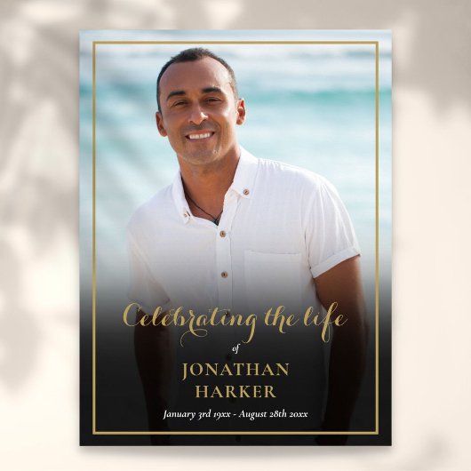 Poster Élégant panneau de service funéraire photo