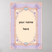 Poster Elegant Pastel Victorian Frame (Devant)