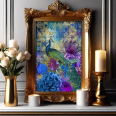 Poster Elégant Peacock
