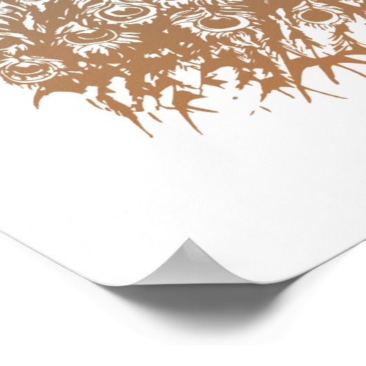 Poster Elégant Peacock (Coin)