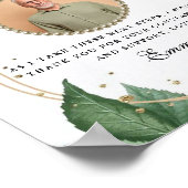 Poster Élégant Père de la mariée Merci idée cadeau (Coin)