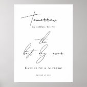 Poster Élégant Petit Déjeuner de répétition (Devant)