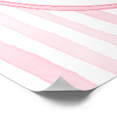 Poster Elegant Pink Bow Girl Birthday Welcome (Coin)