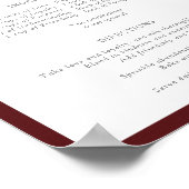 Poster Elegant Pink Floral Recipe for a Happy Marriage (Coin)