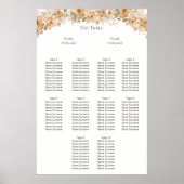 Poster Elégant plan de Mariage de pêche verte (Devant)