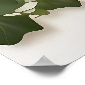 Poster Elégant plan de table de Mariage Ivy et invitation (Coin)