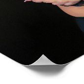 Poster Elegant Pose In Pink And Black Lingerie (Coin)