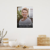 Poster Elégant Pour Toujours Dans Nos Coeurs Script Photo (Cuisine)