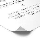 Poster Élégant pour toujours dans nos coeurs Signet Maria (Coin)