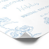 Poster Elégant quelque chose de bleu Fête des mariées Acc (Coin)