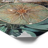 Poster Elégant Rabbit Art Nouveau En Cadre Floral Pâques (Coin)