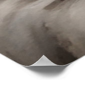 Poster Élégant Ragdoll Chat Portrait Oeil Bleu (Coin)