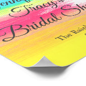 Poster Elegant Rainbow Personalized Lesbian Bridal Shower (Coin)