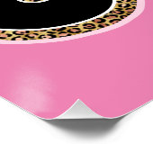 Poster Élégant Realtor Girl Parties scintillant Floral Gl (Coin)