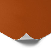 Poster Élégant rétro Burnt Orange Oh Baby (Coin)