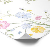 Poster Elegant Rococo Floral Crest Wedding Welcome (Coin)