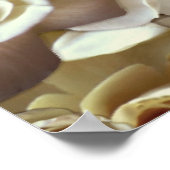 Poster Élégant Rose floral Motif pétal (Coin)