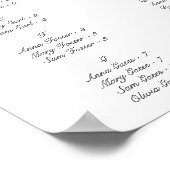 Poster Elégant rose Floral Quinceañera Invitation (Coin)