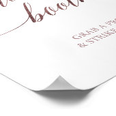 Poster Élégant Rose Gold Calligraphie Symbole de poche ph (Coin)