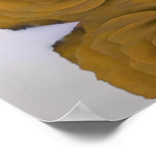 Poster Elégant Rose or ocre Mariage élégant Accueil (Coin)