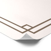 Poster Elégant rose rose rose Peony Flowers Mariage Bienv (Coin)