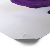 Poster Élégant Royal Purple Rose 20 Table Seating Chart (Coin)