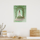 Poster Elegant Sage Greenery Bridal Shower Welcome Sign (Cuisine)