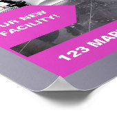 Poster Elégant Salon des Cheveux Roses, Salon de Beauté - (Coin)