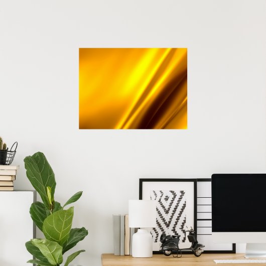 Poster Elégant Satin Or Faux Texture Look (Bureau à domicile)