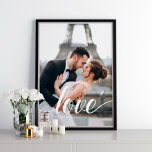 Poster Élégant script "Amour" superposition photo<br><div class="desc">Élégant Script "Love" superposition de la conception de la photo.</div>
