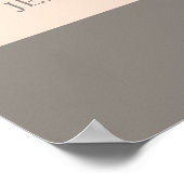 Poster Élégant script Faux Foil Mariage (Coin)