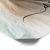 Poster Élégant Script Girl Graduate Photo Graduate (Coin)