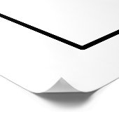 Poster élégant script noir et blanc Cartes & Cadeaux sign (Coin)