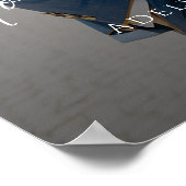 Poster Elegant script photo wedding welcome (Coin)