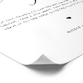 Poster Elegant Script Wedding Disposable Camera Sign (Coin)