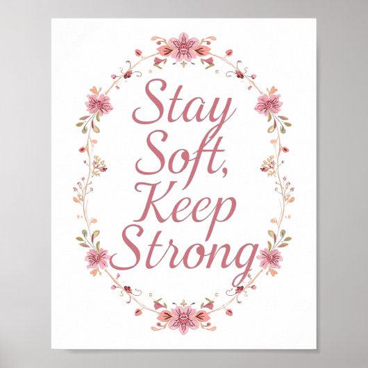 Poster Elegant Self Love and Resilience Saying (Devant)