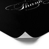 Poster Elégant signe d'accueil de mariage luxueux calligr (Coin)