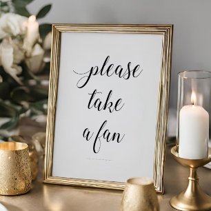 Poster Élégant S'Il Vous Plaît Prendre Un Mariage De Vent