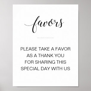 Poster Élégant S'Il Vous Plaît Prendre Un Signe Mariage F