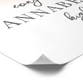 Poster Élégant Simple Design Photo Party Signe (Coin)