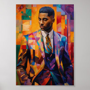 Poster Élégant Sophistiqué Gentleman Harlem Renaissance