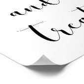 Poster Élégant Sucres et friandises signe mariage (Coin)