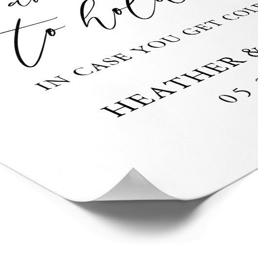 Poster Elegant To Have and To Hold Wedding Blanket Favors (Coin)