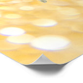 Poster Élégant tournesol étincelant noir papillon or (Coin)