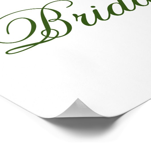 Poster Elégant Tournesol Eucalyptus Fête des mariées Post (Coin)