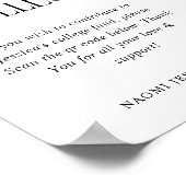 Poster Elegant Typography Collage Fund QR CODE Graduation (Coin)