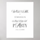 Poster Elegant Typography Contemporary Graduation Welcome (Devant)