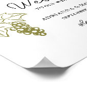 Poster Élégant vignoble | SIGNE Mariage D'Italie (Coin)