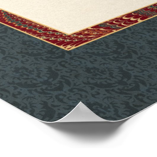 Poster Elégant visage masculin classique en profil Vieux  (Coin)